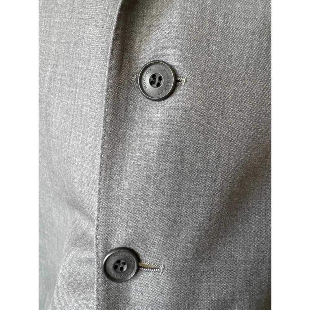 Burberry London Canbury Wool Sports Jacket Blazer Gray Size 56R